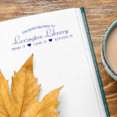 町の図書記それが戻ってくるのを愛する セルフインキングスタンプ