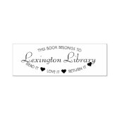 町の図書記それが戻ってくるのを愛する セルフインキングスタンプ (デザイン)