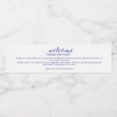 町の外のお客結婚様へようこそいらっしゃい ペットボトルラベル (シングルラベル)