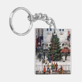 町の広場の木 キーホルダー (正面左)