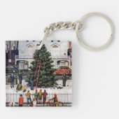 町の広場の木 キーホルダー (裏面)