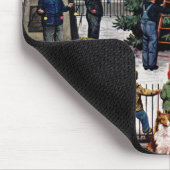 町の広場の木 マウスパッド (コーナー)