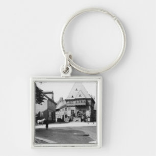 町の広場、Goslar、c.1910の古いホテル キーホルダー