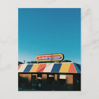 町の最も最高のなハンバーガー シーズンポストカード