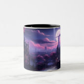 町の月光 ツートーンマグカップ (中央)