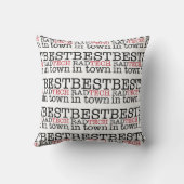 町の枕の最も最高のな素晴らしいの技術 クッション (裏面)