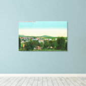 町の空中表示18 キャンバスプリント (インサイチュ (ウッドフロア))