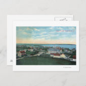 町の空中表示2 ポストカード (正面/裏面)