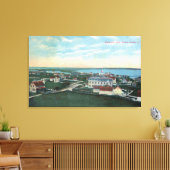 町の空中表示4 キャンバスプリント (インサイチュ (リビング))