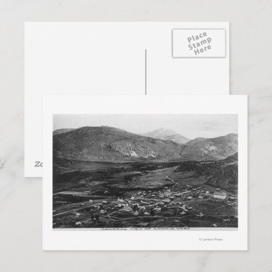 町の空中表示7 ポストカード (正面/裏面)