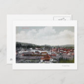 町の空中表示 ポストカード (正面/裏面)