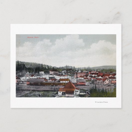 町の空中表示 ポストカード (正面)