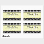 町の縁ど外に感謝していの黒いレースの抱き枕 長方形シール (シート)