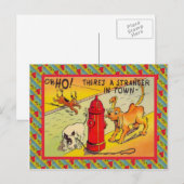 町の見知らぬ人だ ポストカード (正面/裏面)