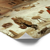 町の近くの氷の上のシーン， c.1615 ポスター (角)