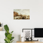 町の近くの氷の上のシーン， c.1615 ポスター (ホームオフィス)