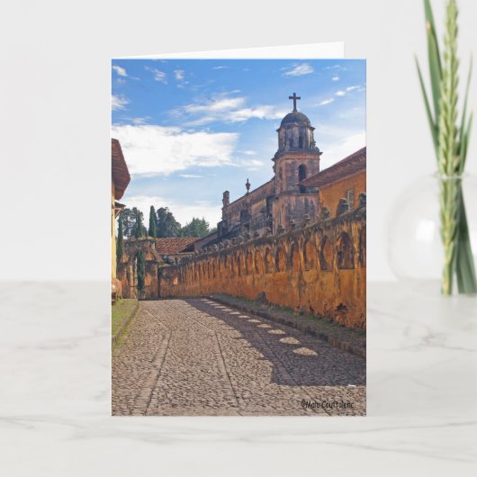 町の通りの挨拶状 カード (正面)