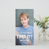 町を彩る 卒業のお知らせ 案内状 (スタンド正面)