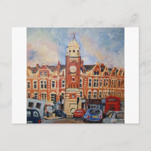 町を横断する ポストカード (正面)