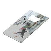 町を歩き回るハトおもしろいを クレジットカード栓抜き (裏面アングル)