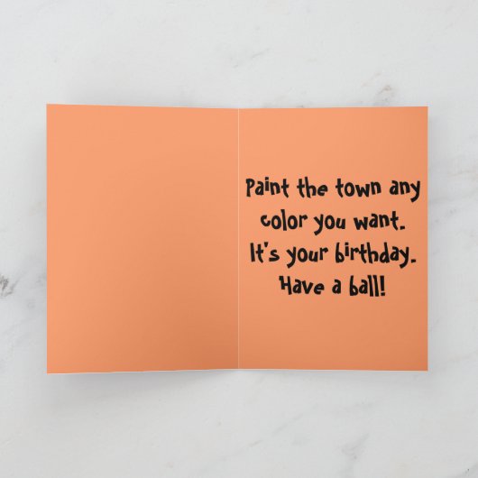 町を絵を描いて下さい カード (内部)