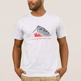 町を赤く覗き込む。 Tシャツ