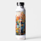 町カラフル ウォーターボトル (左面)