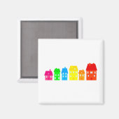 町カラフル マグネット (正面/裏面)