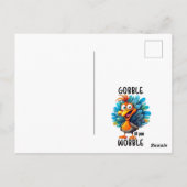 町クールに七面鳥 ポストカード (裏面)