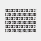 町クールの猫 フリースブランケット (正面(横))