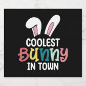 町クールイースターバニーうさぎ ビールラベル (シングルラベル)