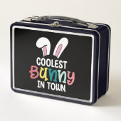 町クールイースターバニーうさぎ メタルランチボックス (正面)