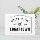 町マサチューセッツ入る印 招待状 (スタンド正面)