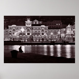 町リラックスの夜 ポスター