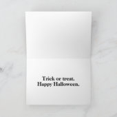 町不気味アフター暗 – ハッピーハローウィン カード (内部)