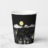 町不気味ハロウィーン 紙コップ (裏面)