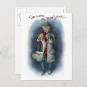 町内の触れ役は新年を歓迎します シーズンポストカード (正面/裏面)