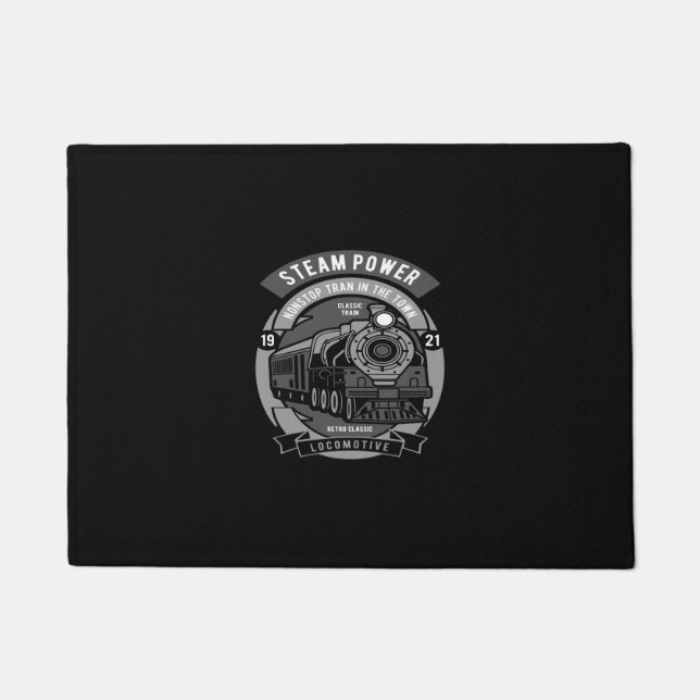 町内の非ストップ列車蒸気力 ドアマット (正面)