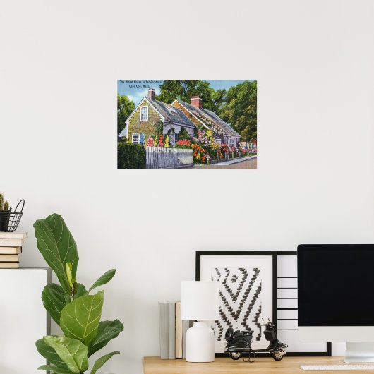 町内最古の家の外観 ポスター (ホームオフィス)