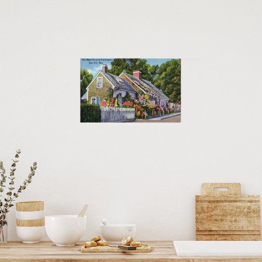 町内最古の家の外観 ポスター (キッチン)