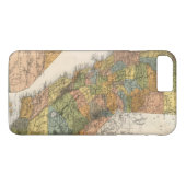 町区および鉄道を示すカリフォルニア地図 Case-Mate iPhoneケース (裏面(横))