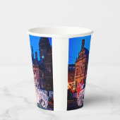 町役所前の装飾 紙コップ (右)