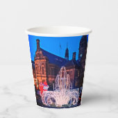 町役所前の装飾 紙コップ (正面)