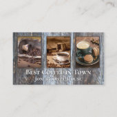 町最高ののコーヒーあなたの写真ギフト証明書 割引カード (正面)