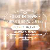 町最高ののコーヒーショッカスタムプ ウィンドウサイン (シート2)