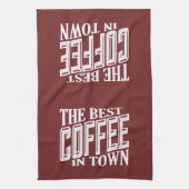 町最高ののコーヒー キッチンタオル (縦)