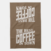 町最高ののコーヒー キッチンタオル (縦)