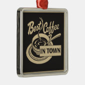 町最高ののコーヒー メタルオーナメント (右)