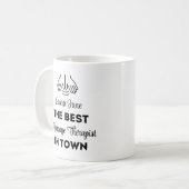 町最高ののマッサージセラピスト コーヒーマグカップ (正面左)