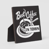 町最高の白にコーヒ フォトプラーク (正面)